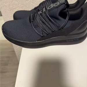 Adidas lite racer worn once 11 wide slip on Black Athletic Shoes
